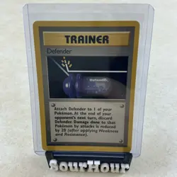 Defender 80/102 Uncommon Base Set Unlimited Pokemon Near Mint - Image 1