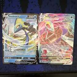 Pokemon TCG Fusion Strike lot of 2 Inteleon V 078/264 and VMAX 079/264 NM - Image 1
