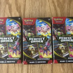 Pokemon Mega Evolution Perfect Order Lot Of 3 Boxes - Image 1