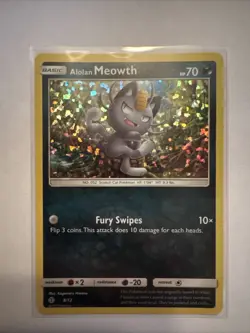 2017 Pokemon McDonald's Collection Alolan Meowth #8/12 - Image 1