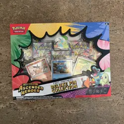 Pokemon TCG Ascended Heroes First Partners Deluxe Pin Collection Factory Sealed - Image 1