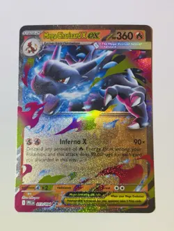 Pokemon Mega Charizard X EX Full Art Me02 Phantasmal Flames 013/094 Holo 360 HP - Image 1