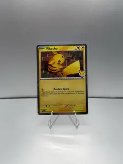 Pokemon TCG Pikachu 051/162 30th Anniversary 2026 Pokemon Day Promo Cosmos Holo - Image 1