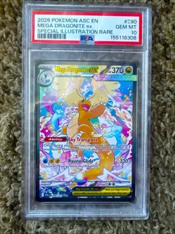MEGA DRAGONITE EX 🔥Ascended Heroes🔥 SIR #290 PSA 10 Pokemon - Image 1