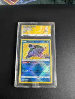 2022 Radiant Blastoise, Pokemon Go, Ace 9 Mint - Image 1