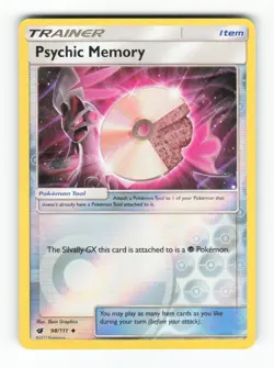 Psychic Memory 98/111 Uncommon Crimson Invasion Pokemon Reverse Holo Near Mint - Image 1