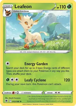 Leafeon 013/189 Reverse Holo - Pokemon Astral Radiance - NM FRESH - Image 1