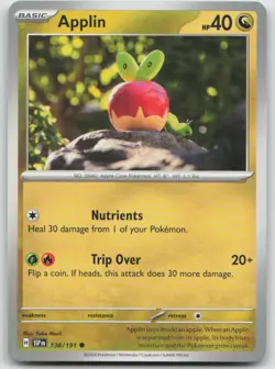 Applin 138/191 Common Surging Sparks Pokemon NM - Image 1