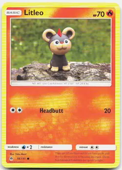 Litleo 18/131 Common Forbidden Light Pokemon LP - Image 1