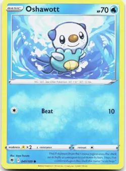 Oshawott 041/189 Common Astral Radiance Pokemon LP - Image 1