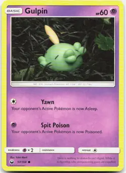 Gulpin 57/168 Common Celestial Storm Pokemon LP - Image 1