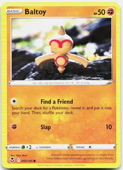 Baltoy 093/195 Common Silver Tempest Pokemon LP - Image 1