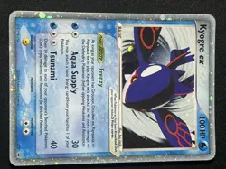 Pokemon TCG - Kyogre ex 037 Collector's Tin Ultra Rare Promo - LP - Image 1