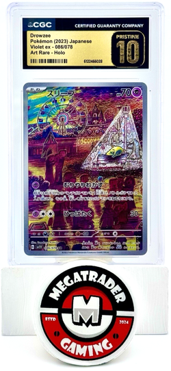 ❗PRISTINE❗2023 Pokemon Japanese Violet ex Full Art Rare Holo DROWZEE 86 CGC 10 - Image 1
