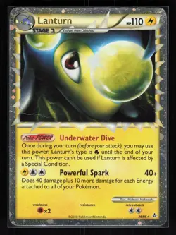 Lanturn (Prime) Holo Ultra Rare Pokemon Unleashed 86/95 HP - Image 1