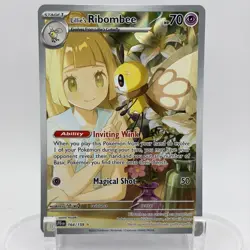 Pokemon Lillie's Ribombee 164/159 Illustration Rare Journey Together LP ENGLISH - Image 1