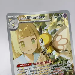 Pokemon Lillie's Ribombee 164/159 Illustration Rare Journey Together LP ENGLISH - Image 2