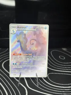 Pokemon Paldean Fates Aurorus Illustration Rare 092/088 Holo NM - Image 1