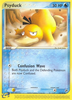 Psyduck 73/100 Sandstorm Common LP 2003 - Image 2
