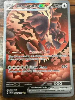 Pokemon Bloodmoon Ursaluna ex Special Illustration Prismatic Evolutions 168/131 - Image 1