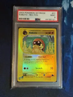 PSA 9 Kabuto Skyridge Reverse Holo 37/144 Pokemon 2003 - Image 1