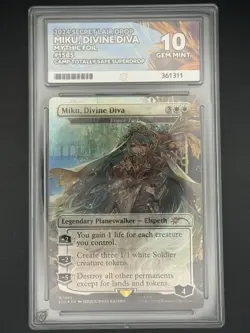 2024 Magic the Gathering Secret Lair Miku, Divine Diva Foil ACE 10 Gem Mint PSA - Image 1