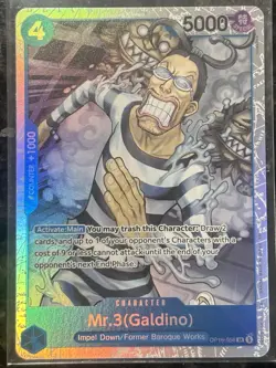 Bandai One Piece CCG Mr.3 (Galdino) OP16-056 SR Special Foil Character 5000 - Image 1
