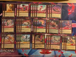 Disney Lorcana Amber Ruby Racer Wreck It Ralph Sugar Rush Deck With Sleeves/Box - Image 2