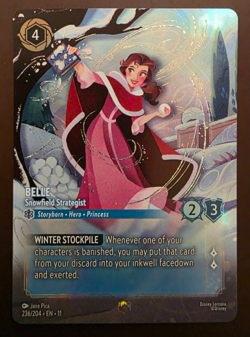 Belle Snowfield Strategist Enchanted 236/204 Winterspell Disney Lorcana - Image 1