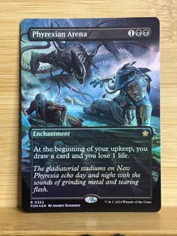 Magic: The Gathering FOIL Phyrexian Arena Borderless - Foundations 322 MTG - Image 1