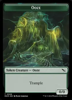 4 x Ooze Token (0008) - Murders at Karlov Manor - NM-Mint - MTG - Image 1