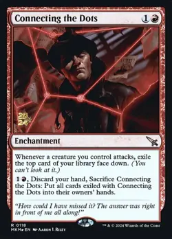 1 x Connecting the Dots - Foil - Prerelease Promo - Murders at Karlov Manor - NM - Image 1