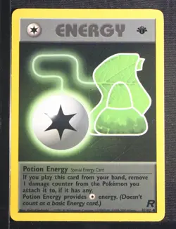 PSA 8 NEAR MINT-MINT 2000 Pokemon Team Rocket #82 Potion Energy 1st Edition !!! - Image 3