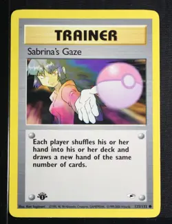 PSA 8 NEAR MINT MINT 2000 Pokemon Gym Heroes #125 Sabrina's Gaze 1st Edition !!! - Image 3