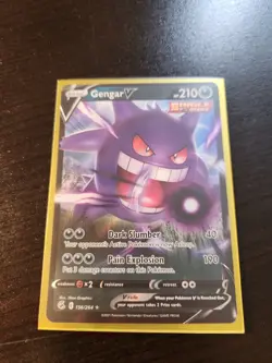 Pokemon Gengar V 156/264 Fusion Strike Sword & Shield ULTRA RARE NM p12 - Image 1