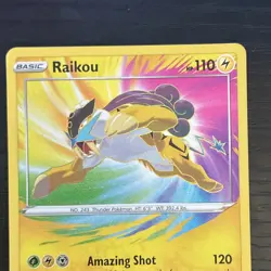 The Pokemon Company Raikou 050/185 Amazing Rare Holo Vivid Voltage English 2020 - Image 2