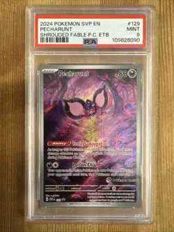 Pecharunt Promo (Pokemon Center Exclusive) - SVP129 - Shrouded Fable - PSA 9 - Image 1