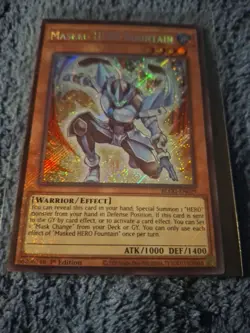Yugioh Masked HERO Fountain BLGG-EN029 Secret Rare 1st Edition NM - Image 3