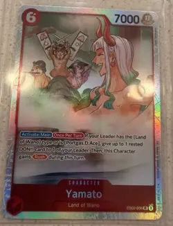 Bandai One Piece CCG Yamato EB02-006 SR Holo Rush EN Character 7000 6c - Image 1