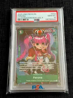 PSA 10 Perona (Illustration Box Vol.4) OP09-034 One Piece Promotion Foil - Image 1