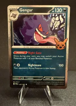 Pokemon- Gengar (Cosmos Holo) 057/091 Trick or Trade- NM - Image 1