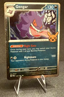 Pokemon- Gengar (Cosmos Holo) 057/091 Trick or Trade- NM - Image 2