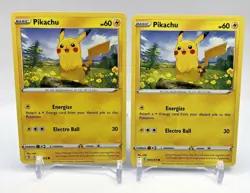 lot of 2 Pokemon Pikachu - 49/203 Near-Mint English Card Evolving Skies Singles - Image 1