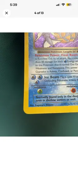 Pokemon Dark Gyarados Holo Rare TCG Card Celebrations 8/82 - MP+ - Image 2