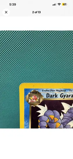 Pokemon Dark Gyarados Holo Rare TCG Card Celebrations 8/82 - MP+ - Image 5