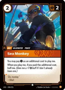 Sea Monkey 098/221 Common (Foil) Riftbound Card - NM - Image 1