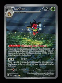 Ledian 144/142 Illustration Rare Stellar Crown Pokemon Cards - Image 1