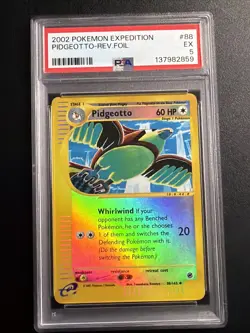 Pidgeotto 88/165 Expedition Reverse Holo Card PSA 5 - Image 1