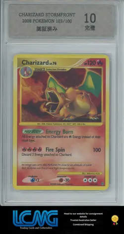 Sony Grading 10 Pokemon TCG Charizard 103/100 Stormfront Holo 2008 CSS SEE PHOTO - Image 1