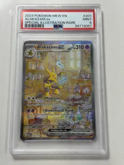 PSA 9 2023 Pokemon TCG Mew Lot 2: Alakazam ex 201/165, Charmeleon 169/165 - Image 1
